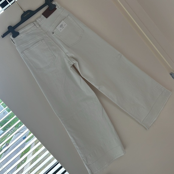 H&M Culotte Jupe-Culotte High Waist White Jeans Size 27 - Picture 8 of 17